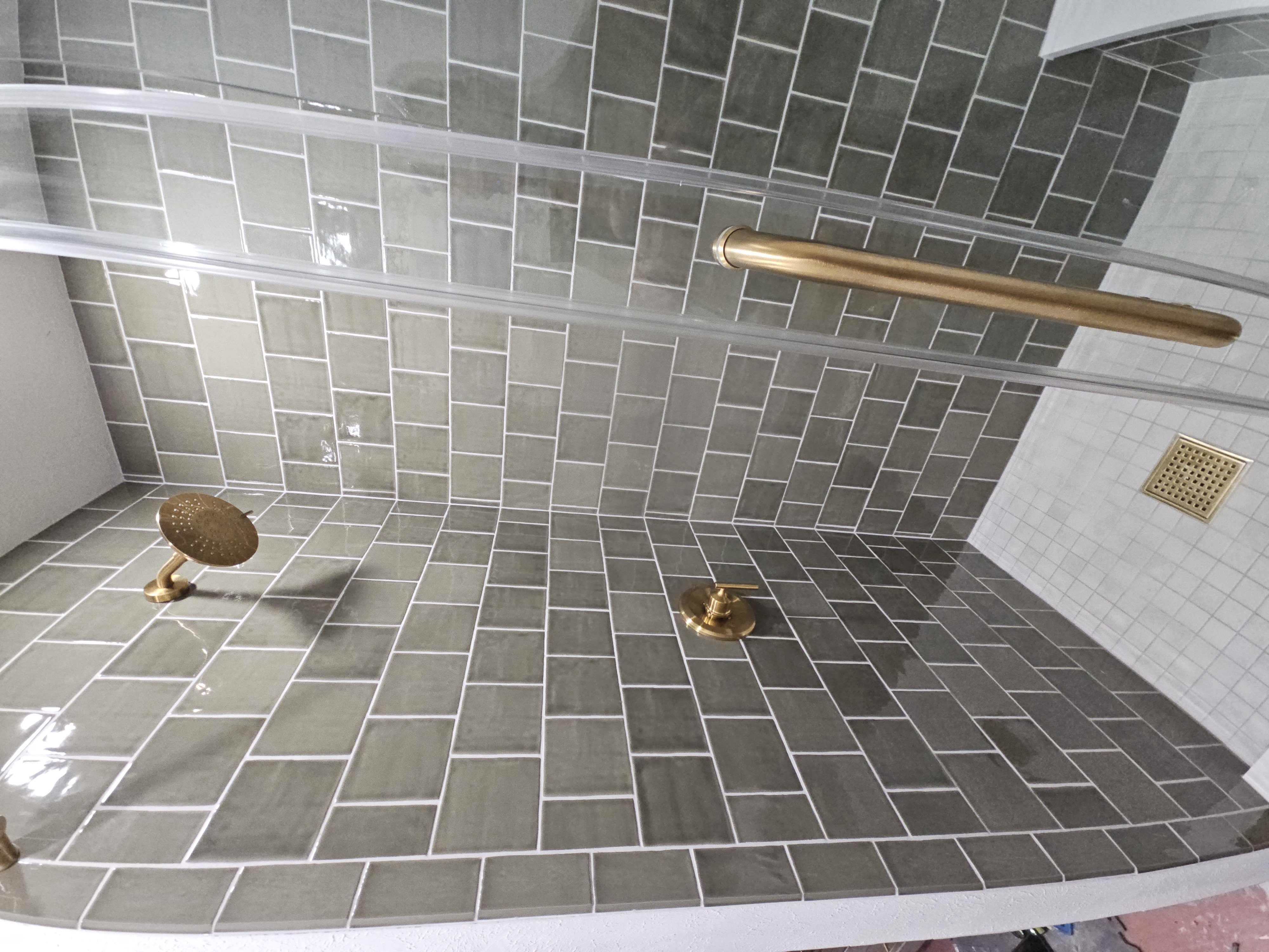 CTI certified tile installers working on a project in Denver, Colorado