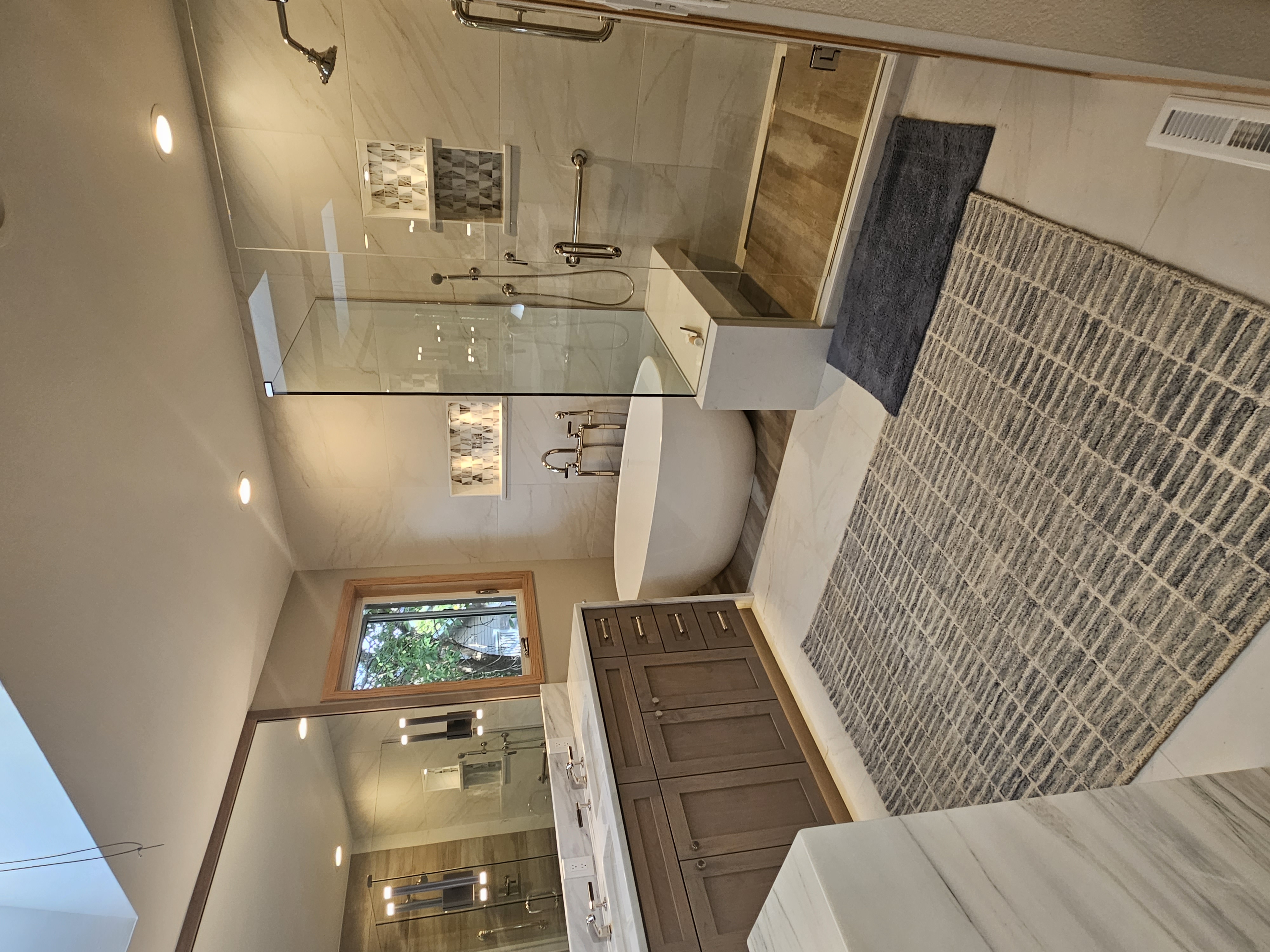 Denver tile contractor at work